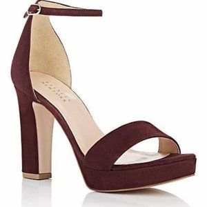 Barney's NY Suede Ankle Strap Platform Sandals